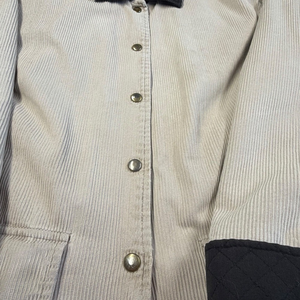 Blaire Quilted Corduroy Barn Jacket with Contrast‎ Collar Size XLG - Picture 7 of 16